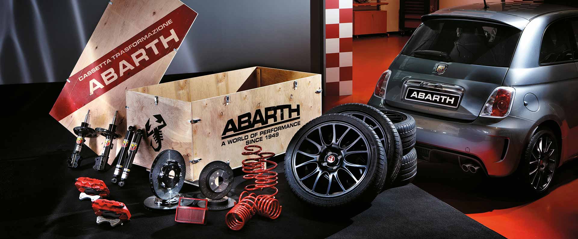 Kit de freinage Abarth Brembo + Jantes Formula